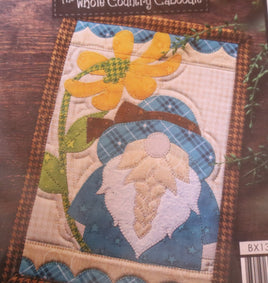 Spring Gnome Mug Rug Kit The Whole Country Caboodle - Precut fused Applique