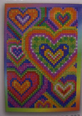 Diamond Dotz Heart Mosaic Diamond Art Greeting Card Kit 5"X7" - Tool Not Included