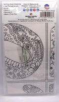 Design Works Zenbroidery Love Stamped Preprinted Embroidery Fabric