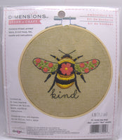 Dimensions Learn A Craft Embroidery Kit - Bee Kind