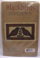Blackbirds Punch Needle Embroidery Kit - Rachels Of Greenfield 2.5"x4.5"