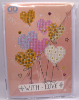 Diamond Dotz DIY Love Balloons Diamond Art Greeting Card Kit 5"X7" Tool Not Included