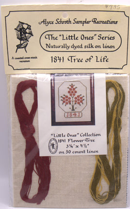 The Little Ones Series 1841 Tree Of Life Alyce Schroth Sampler Recreations Cross Stitch Kit