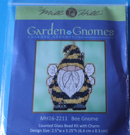 Bee Gnome Mill Hill Garden Gnome Series Magnet/Ornament