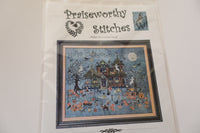Owl-A-Day Inn Cross Stitch Pattern - Nashville Needlework By Praiseworthy Stitches