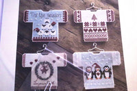 Christmas Jumper Ornaments with Embellishments Collection Ii By Haystack Stitching