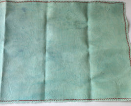 22 Ct. 10.5" x 16" Hand Dyed Green Hardanger Fabric