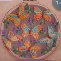 Leisure Arts Butterflies Embroidery Kit / Project