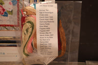 Rose Sonata Cross Stitch Pattern By Jan Hicks with 21 Color Hand-Dyed Fibers Silk Thread Pack