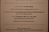 Moonlit Moth Cross Stitch Pattern by Counting Puddles