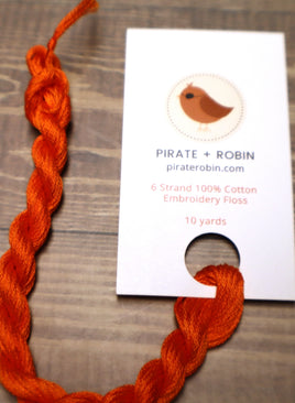 Pirate + Robin Marmalade 6 Strand Hand Dyed Cotton Floss