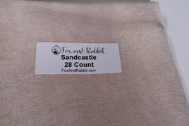 Fox & Rabbit 28 ct. Sandcastle Hand Dyed Linen approx. 17" x 25"