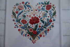 Heart Bloom Cross Stitch Pattern By Artmishka -
