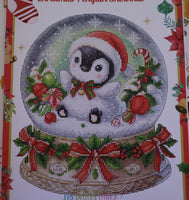 Christmas Penguin Snowball Cross Stitch pattern By Les Petites Croux