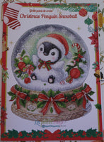 Christmas Penguin Snowball Cross Stitch pattern By Les Petites Croux