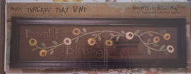 Bountiful Blessing Embroidery and Wool Applique Pattern by Threads That Bind