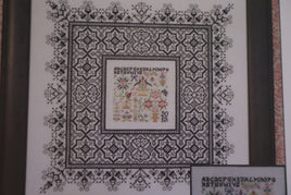 Black Lace Sampler Cross Stitch Pattern By Rosewood Manor
