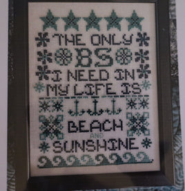 Beach and Sunshine Cross Stitch Pattern By Rosewood Manor