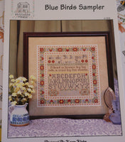 Blue Birds Sampler Cross Stitch Pattern By Rosewood Manor