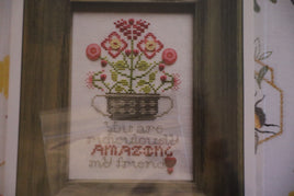 Amazing Friend Cross Stitch Pattern With Buttons by Rosewood Manor