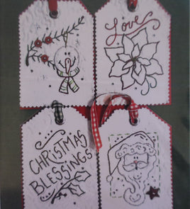 Holiday Tags II Machine Embroidery Pattern By Turnberry Lane