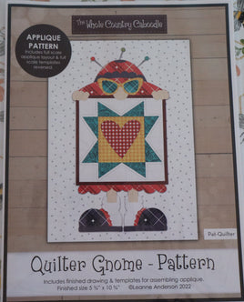 Quilter Gnome Applique Pattern By The Whole Country Caboodle
