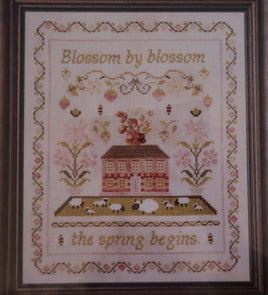 The Spring Begins Cross Stitch Pattern By Samplers and Primitives