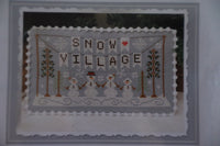 Snow Village Banner - Snow Village 1 Cross Stitch Pattern