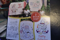 Gnome of the Month Aunt Martha's Iron On Embroidery Pattern #415B