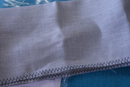 28 Ct. Mystic Gray Cashel Linen  13.50" x 17"