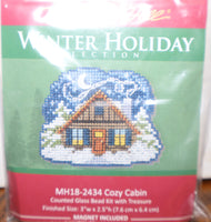 Cozy Cabin Mill Hill Winter Holiday Series MH18-2434 Ornament Kit