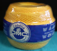 DMC Cebelia #743 Med. Yellow Size 30 Crochet 569 Yard Spool