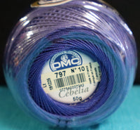 DMC Cebelia #797 Royal Blue Size 30 Crochet 569 Yard Spool