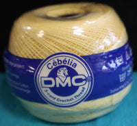 DMC Cebelia #745 Banana Yellow Size 30 Crochet 569 Yard Spool