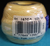 DMC Cebelia #745 Banana Yellow Size 30 Crochet 569 Yard Spool