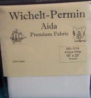 16 Ct. Wichelt Prepackaged Antique White Aida 18" x 25" 355-101A