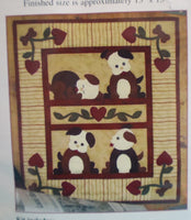 Puppy Love Applique Wall Quilt Kit By Rachels of Greenfield