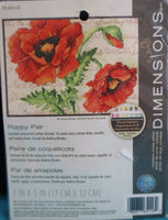 Dimensions Poppy Pair Cross Stitch Kit 5" x 7"