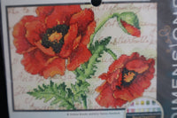 Dimensions Poppy Pair Cross Stitch Kit 5" x 7"