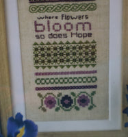 Hope Blooms Cross Stitch Pattern By Noteworthy Needle