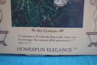 Vintage Homespun Elegance This House Believes in Merriness Annual Christmas Sampler Cross Stitch Kit
