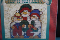 Noel Snowman Janlynn / Holiday Wizzers Counted Cross Stitch Kit 3.75" X 3.50"