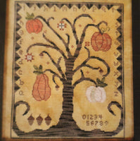 Pumpkin Picking Cross Stich Paper Pattern By Three Sheep Studio