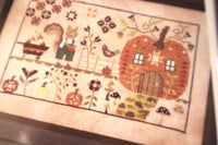 Tommy's Pumpkin Patch Cross Stitch Pattern By Blueberry Ridge