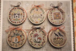 Autumn Mini Rounds Cross Stitch Pattern By Waxing Moon Designs