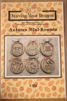 Autumn Mini Rounds Cross Stitch Pattern By Waxing Moon Designs
