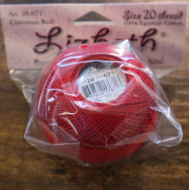 Christmas Red Handy Hands Lizbeth Cordonnet Cotton Size 20