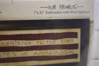 Our Promise Embroidery & Wool Applique Pattern By Threads That Bind #204