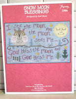 Snow Moon Blessings Cross Stitch Pattern by Imaginating