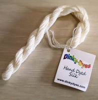 Natural S-000 Hand Dyed 6-Strand Silk By Dinky Dyes